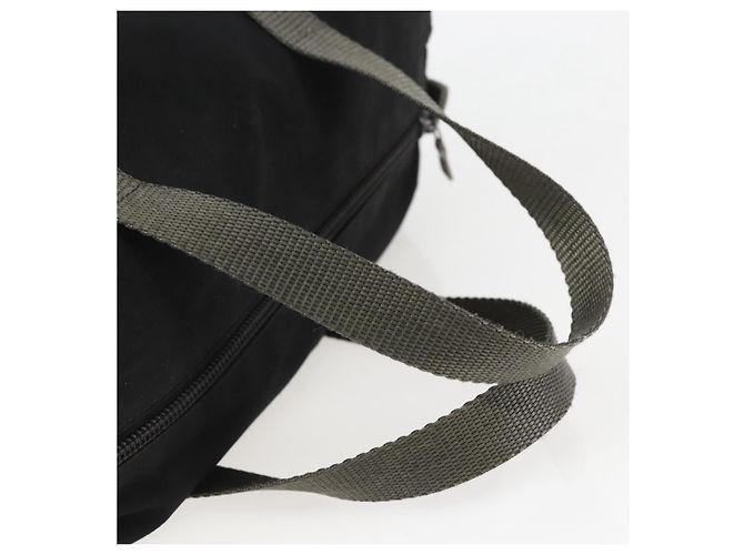 PRADA Borsa sportiva in nylon nera argento Auth 158398 Nero - vista 7