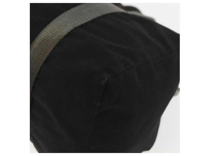 PRADA Borsa sportiva in nylon nera argento Auth 158398 Nero - vista 9