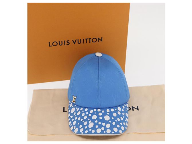 LOUIS VUITTON Cappello Monogram Yayoi Kusama Infinity Dot Blu M7068M Auth 159436SM - vista 12