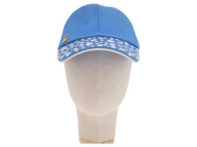 LOUIS VUITTON Cappello Monogram Yayoi Kusama Infinity Dot Blu M7068M Auth 159436SM - vista 13