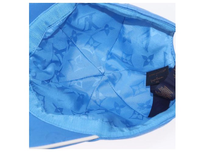 LOUIS VUITTON Cappello Monogram Yayoi Kusama Infinity Dot Blu M7068M Auth 159436SM - vista 18