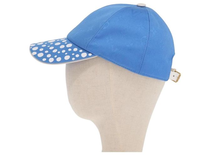 LOUIS VUITTON Cappello Monogram Yayoi Kusama Infinity Dot Blu M7068M Auth 159436SM - vista 3