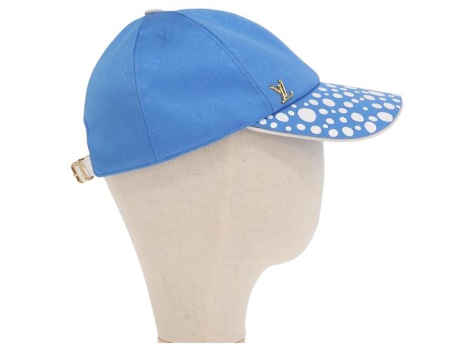 LOUIS VUITTON Cappello Monogram Yayoi Kusama Infinity Dot Blu M7068M Auth 159436SM - vista 4