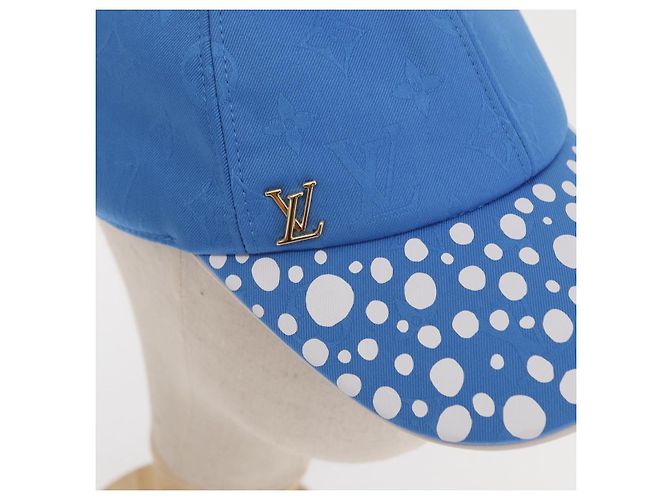 LOUIS VUITTON Cappello Monogram Yayoi Kusama Infinity Dot Blu M7068M Auth 159436SM - vista 5