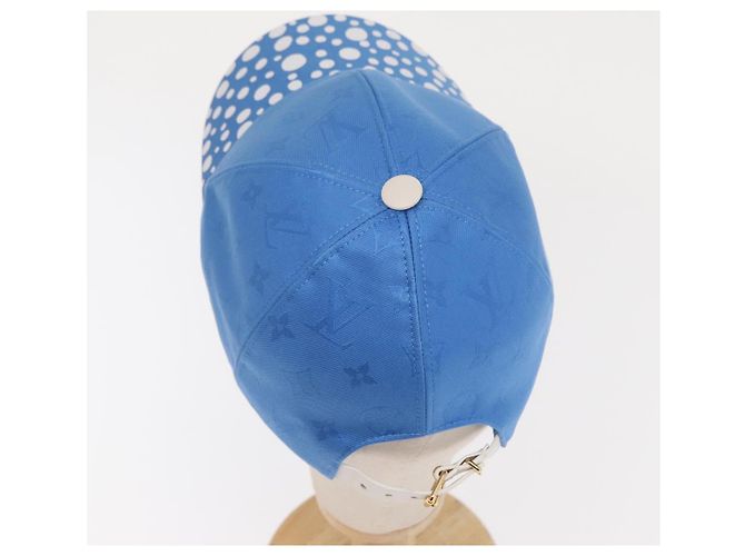 LOUIS VUITTON Cappello Monogram Yayoi Kusama Infinity Dot Blu M7068M Auth 159436SM - vista 9