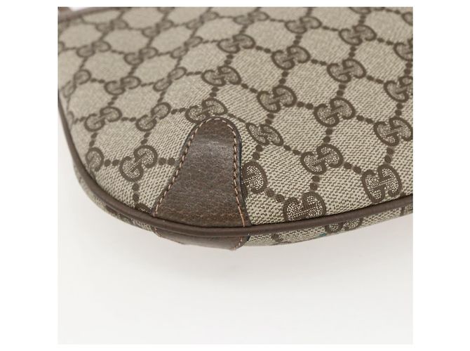 Gucci GG Supreme Web Sherry Line Schultertasche PVC Beige 39 02 026 Auth ka1189 - Ansicht 14