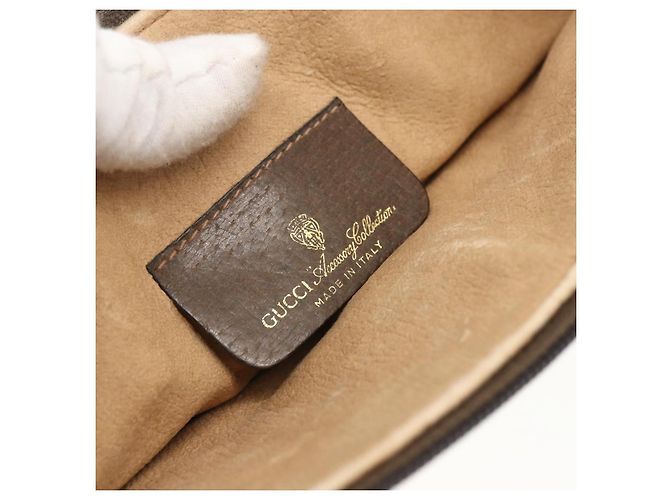 Gucci GG Supreme Web Sherry Line Schultertasche PVC Beige 39 02 026 Auth ka1189 - Ansicht 18