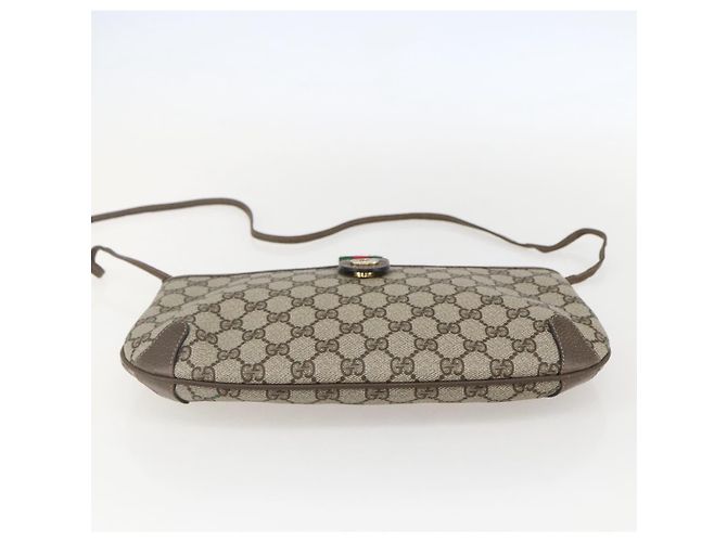 Gucci GG Supreme Web Sherry Line Schultertasche PVC Beige 39 02 026 Auth ka1189 - Ansicht 5