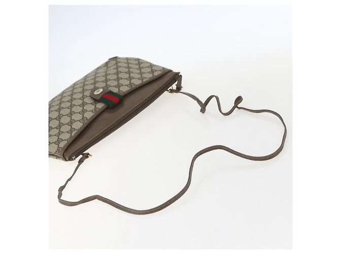 Gucci GG Supreme Web Sherry Line Schultertasche PVC Beige 39 02 026 Auth ka1189 - Ansicht 7