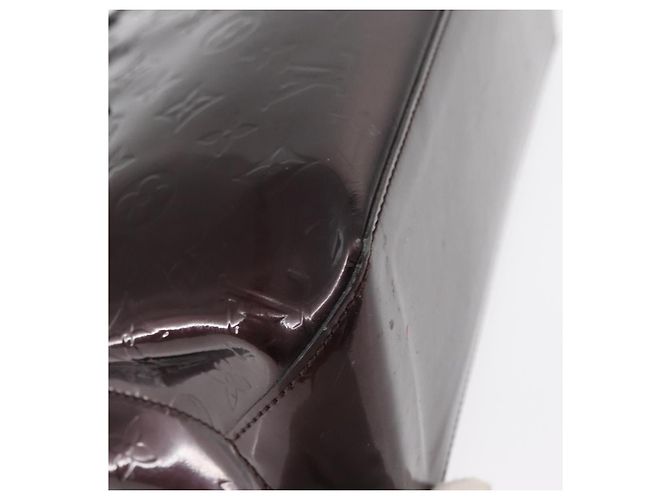 LOUIS VUITTON Borsa Wilshire PM Monogram Vernis Amarante M93641 LV Auth 157742 Bordò - vista 15
