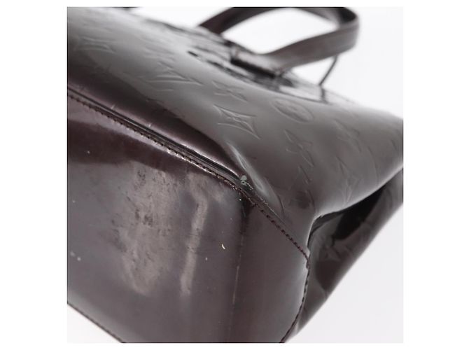 LOUIS VUITTON Borsa Wilshire PM Monogram Vernis Amarante M93641 LV Auth 157742 Bordò - vista 16