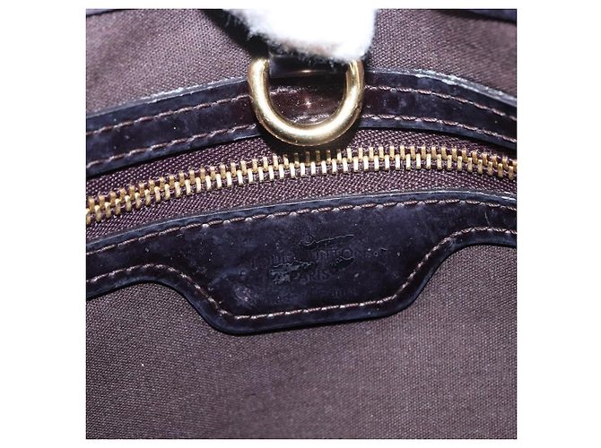 LOUIS VUITTON Borsa Wilshire PM Monogram Vernis Amarante M93641 LV Auth 157742 Bordò - vista 18
