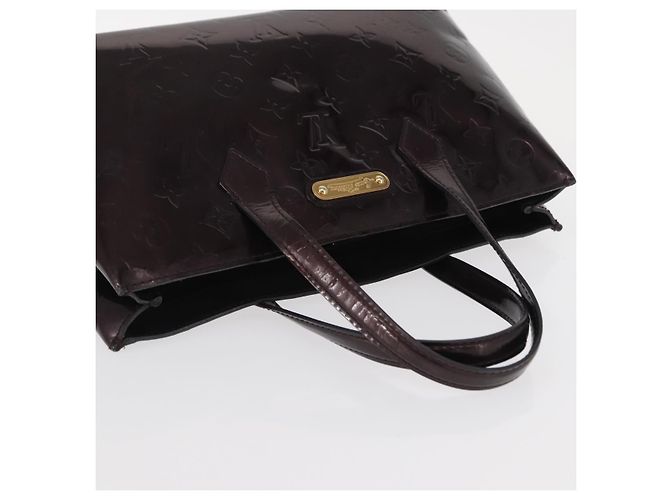 LOUIS VUITTON Borsa Wilshire PM Monogram Vernis Amarante M93641 LV Auth 157742 Bordò - vista 6