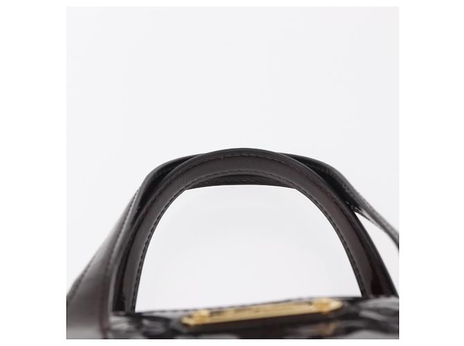 LOUIS VUITTON Borsa Wilshire PM Monogram Vernis Amarante M93641 LV Auth 157742 Bordò - vista 8