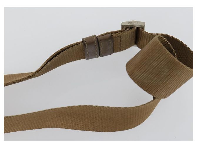 PRADA Borsa a Mano Nylon 3 Pezzi Verde Beige Auth 157831 - vista 13
