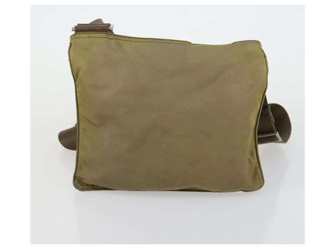 PRADA Borsa a Mano Nylon 3 Pezzi Verde Beige Auth 157831 - vista 17