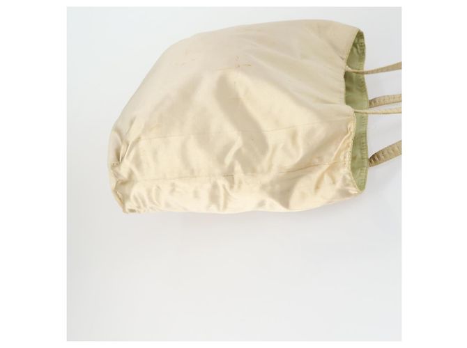 PRADA Borsa a Mano Nylon 3 Pezzi Verde Beige Auth 157831 - vista 4