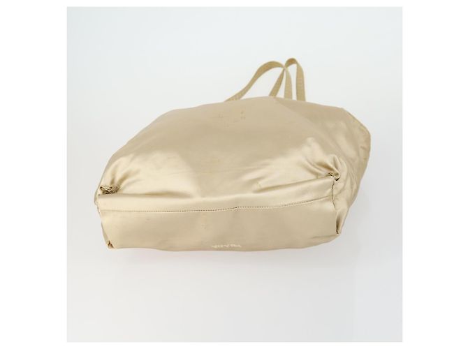 PRADA Borsa a Mano Nylon 3 Pezzi Verde Beige Auth 157831 - vista 7