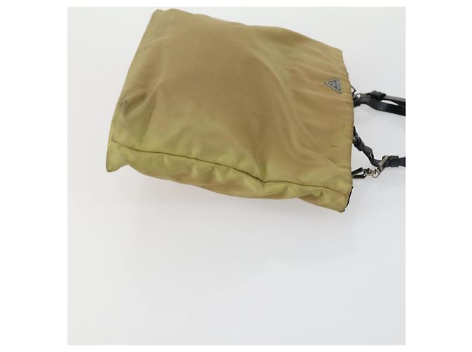Borsa a Spalla PRADA Nylon 4 Set Beige Khaki Auth 156743 Cachi - vista 10