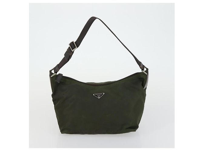 Borsa a Spalla PRADA Nylon 4 Set Beige Khaki Auth 156743 Cachi - vista 20