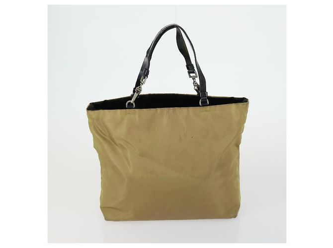 Borsa a Spalla PRADA Nylon 4 Set Beige Khaki Auth 156743 Cachi - vista 9