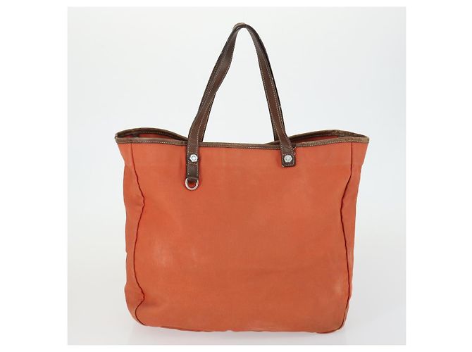 PRADA Borsa a Mano in Tela di Nylon 5 Set Beige Rosso Giallo Auth ti3570 - vista 13