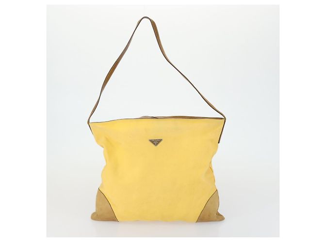 PRADA Borsa a Mano in Tela di Nylon 5 Set Beige Rosso Giallo Auth ti3570 - vista 23