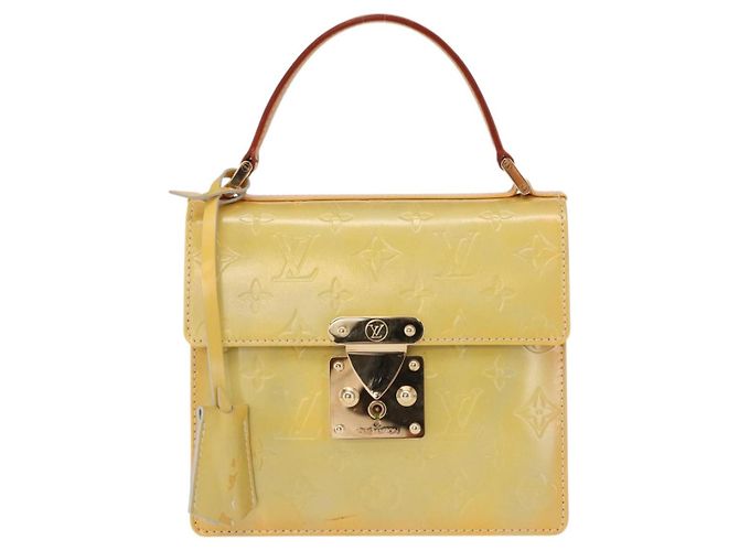 LOUIS VUITTON Borsa a mano Spring street Monogram Vernis Grigio M91029 LV Auth 158021 - vista 13