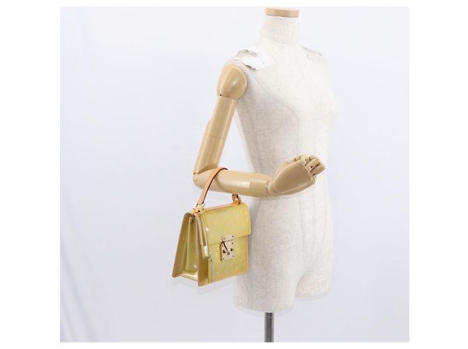 LOUIS VUITTON Borsa a mano Spring street Monogram Vernis Grigio M91029 LV Auth 158021 - vista 24