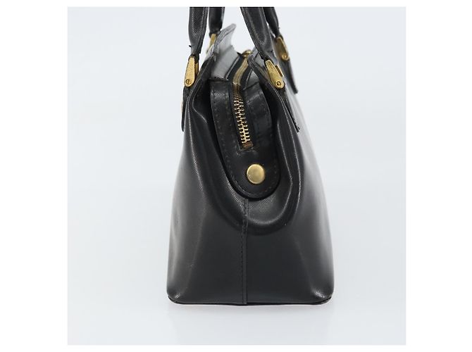 Borsa a mano VERSACE in pelle nera e oro Auth 160742 Nero D'oro - vista 4