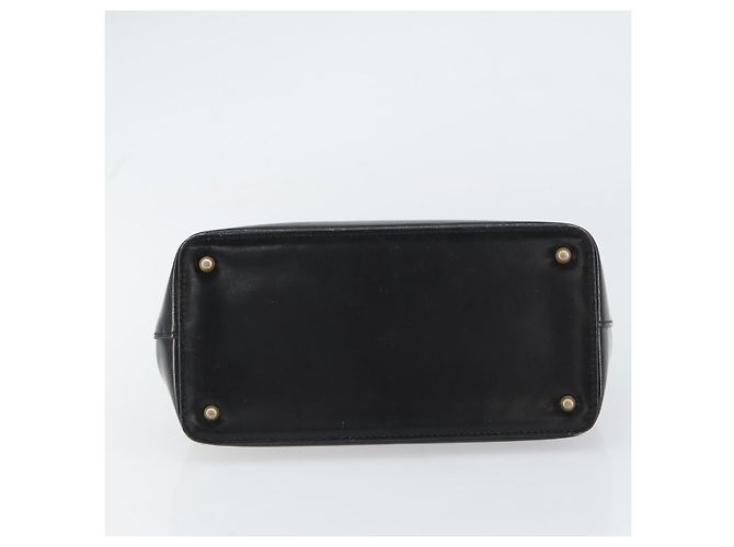 Borsa a mano VERSACE in pelle nera e oro Auth 160742 Nero D'oro - vista 5