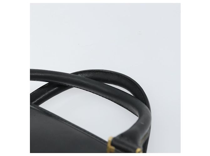 Borsa a mano VERSACE in pelle nera e oro Auth 160742 Nero D'oro - vista 8