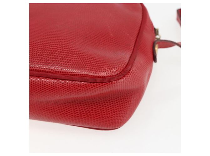 Borsa a Spalla Salvatore Ferragamo Vala in Pelle Rossa Dorata Auth 158148 Rosso D'oro - vista 15