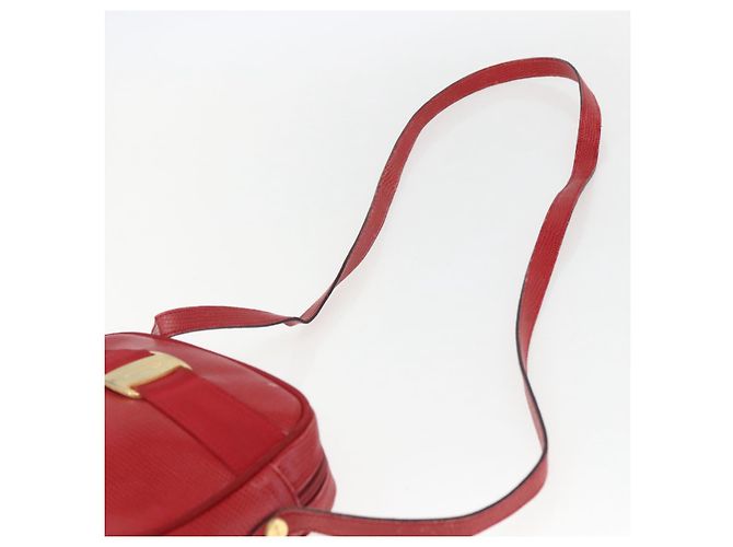 Borsa a Spalla Salvatore Ferragamo Vala in Pelle Rossa Dorata Auth 158148 Rosso D'oro - vista 8