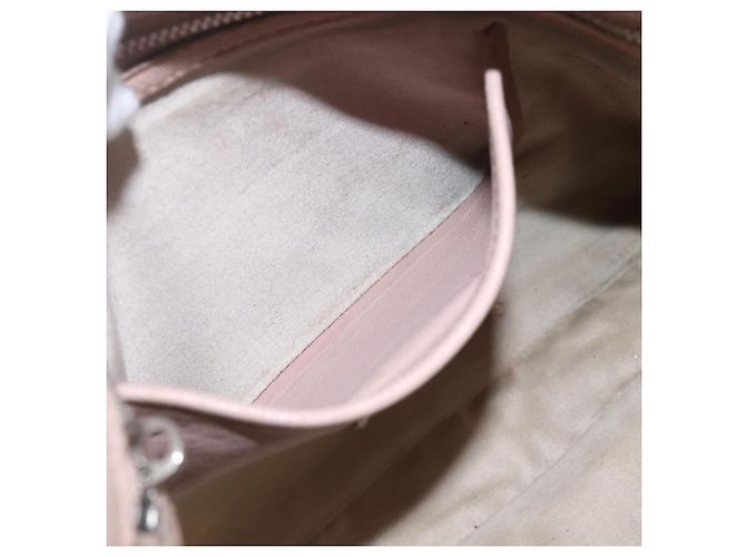 Borsa a Spalla Miu Miu in Pelle Argento Rosa Auth ka1134 - vista 24