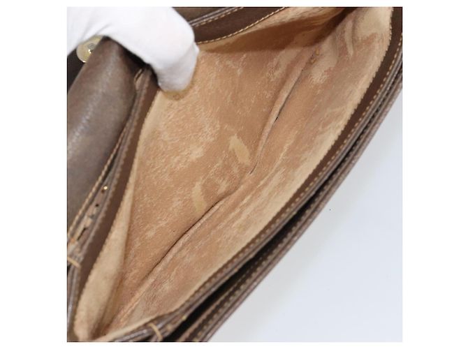 GUCCI GG Supreme Clutch Bag PVC Beige Oro 004 106 0024 Auth 160587 - vista 10