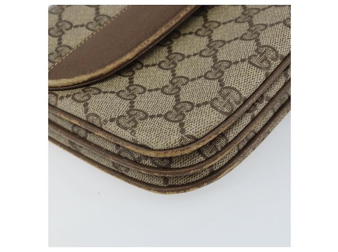 GUCCI GG Supreme Clutch Bag PVC Beige Oro 004 106 0024 Auth 160587 - vista 14