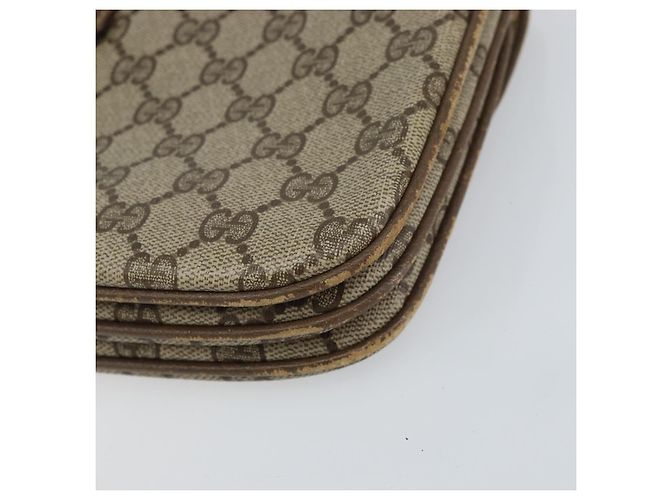 GUCCI GG Supreme Clutch Bag PVC Beige Oro 004 106 0024 Auth 160587 - vista 15