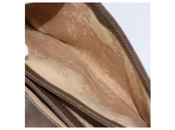 GUCCI GG Supreme Clutch Bag PVC Beige Oro 004 106 0024 Auth 160587 - vista 22