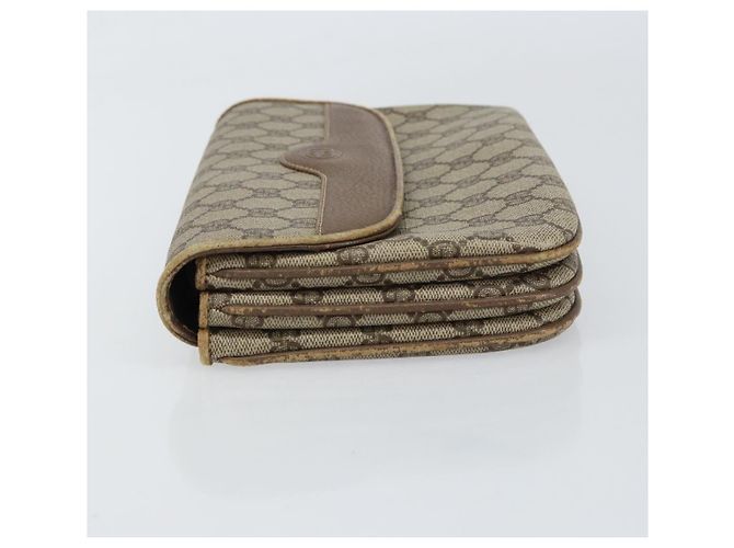 GUCCI GG Supreme Clutch Bag PVC Beige Oro 004 106 0024 Auth 160587 - vista 4