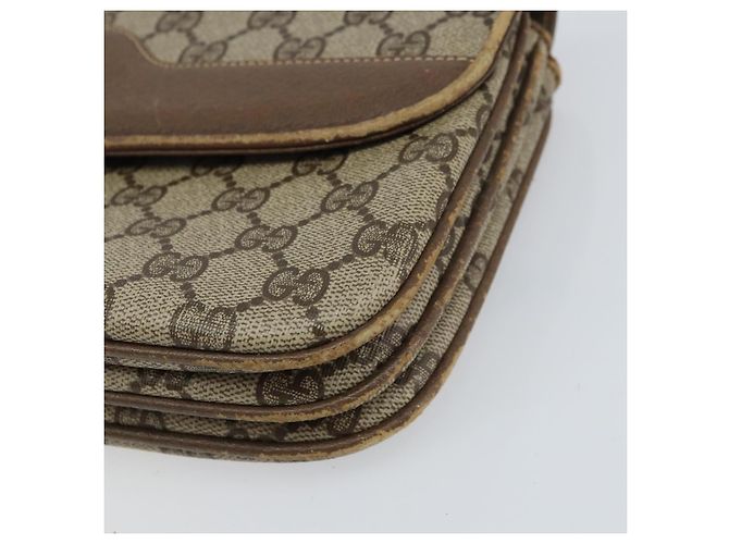 GUCCI GG Supreme Clutch Bag PVC Beige Oro 004 106 0024 Auth 160587 - vista 7