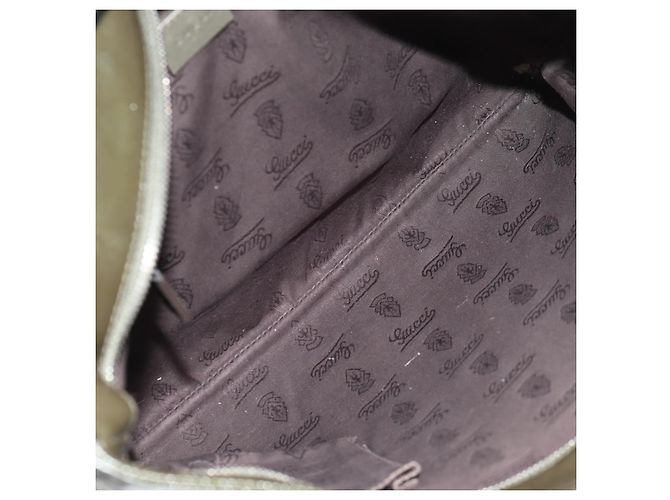 Borsa a Spalla GUCCI GG Implementation Khaki Argento 201446 Auth am10159 Cachi - vista 10