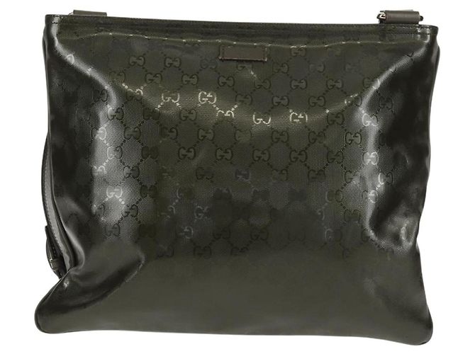 Borsa a Spalla GUCCI GG Implementation Khaki Argento 201446 Auth am10159 Cachi - vista 13