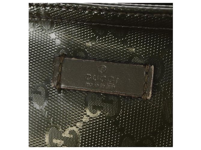 Borsa a Spalla GUCCI GG Implementation Khaki Argento 201446 Auth am10159 Cachi - vista 18