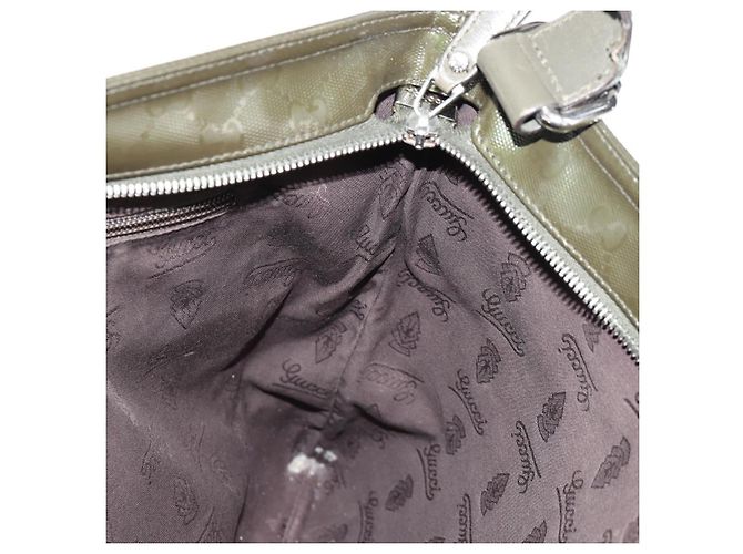 Borsa a Spalla GUCCI GG Implementation Khaki Argento 201446 Auth am10159 Cachi - vista 21