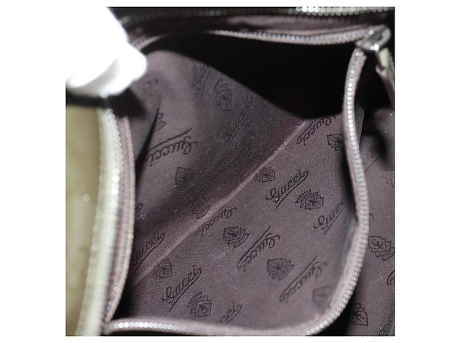 Borsa a Spalla GUCCI GG Implementation Khaki Argento 201446 Auth am10159 Cachi - vista 24