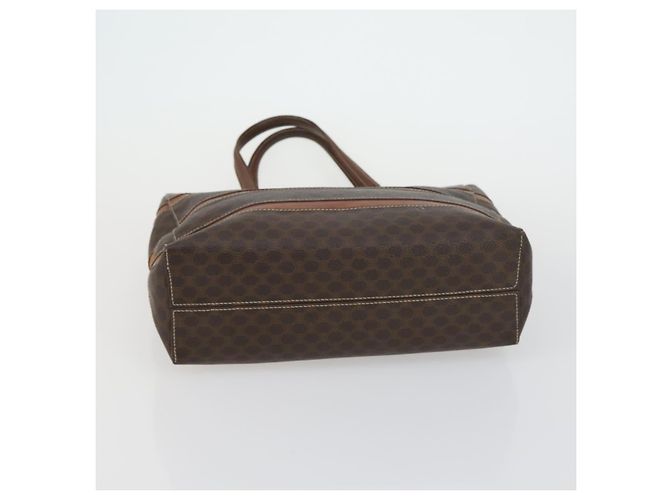 Céline Borsa a Spalla in Tela Macadam CELINE in Pelle PVC 3 Pezzi Rosso Marrone Auth fm4983 - vista 14