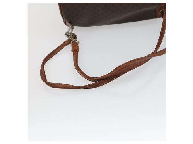Céline Borsa a Spalla in Tela Macadam CELINE in Pelle PVC 3 Pezzi Rosso Marrone Auth fm4983 - vista 19