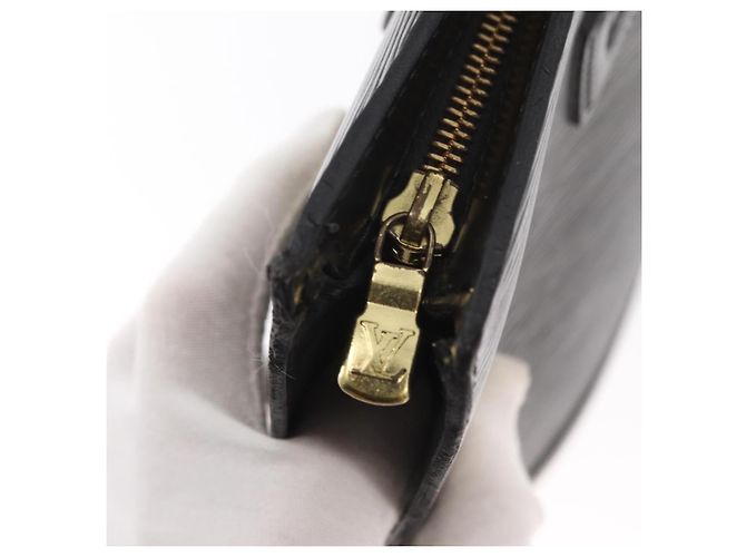 LOUIS VUITTON Borsa a Mano Epi Saint Jacques Nera M52272 LV Auth bs32028 Nero - vista 9