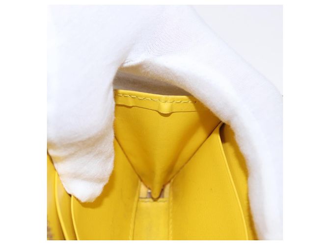 Monedero de lona GG Gucci Amarillo Oro 790037 Auth 158182 - vista 19